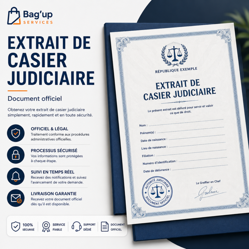 Extrait de Casier Judiciaire
